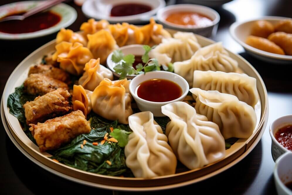 Steamed vs. Fried Momos Steamed vs. Fried Momos